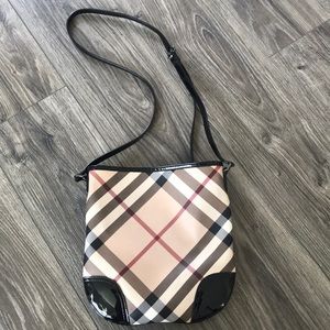 Burberry Classic Plaid Crossbody Bag - Beige/Black